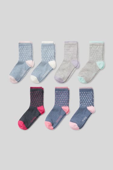 Children - Multipack of 7 - socks - light gray-melange