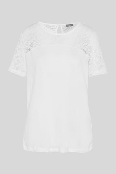 Damen - T-Shirt - weiß