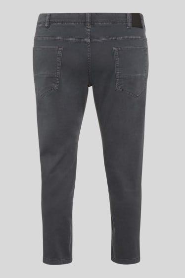 Men - Trousers - slim fit - dark gray