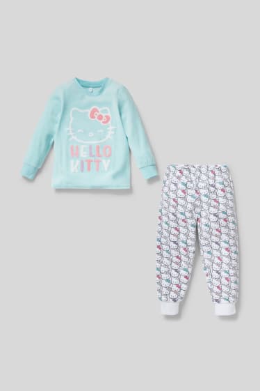 Kinder - Hello Kitty - Pyjama - 2 teilig - helltürkis