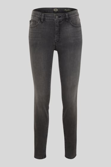 Dames - Skinny jeans - shaping jeans - jeansgrijs