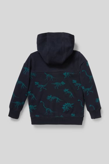 Enfants garçons - Dinosaure - veste en molleton - bleu foncé
