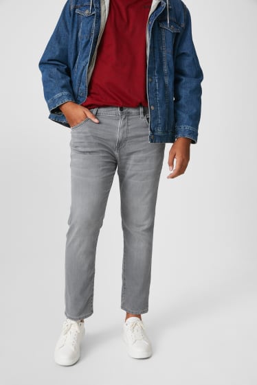 Bărbați - Slim jeans - flex jog denim - LYCRA® - gri deschis