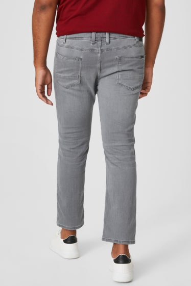 Pánské - Slim jeans - Flex jog denim - LYCRA® - světle šedá