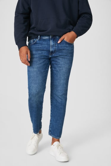 Mężczyźni - Slim jeans - Flex dżinsy w dresowym stylu - dżins-niebieski