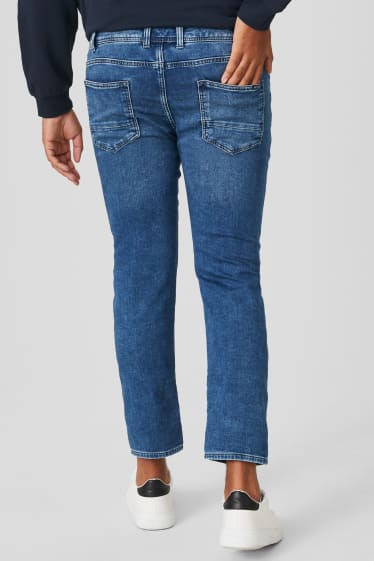 Mężczyźni - Slim jeans - Flex dżinsy w dresowym stylu - dżins-niebieski