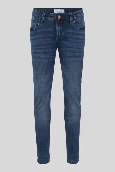 Children - Slim jeans - organic cotton - denim-blue