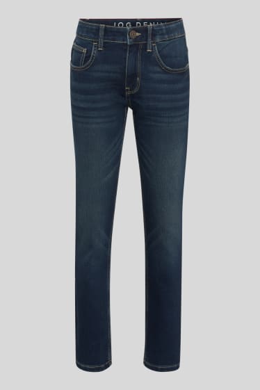 Kinderen - Straight jeans - jog denim - jeansdonkerblauw