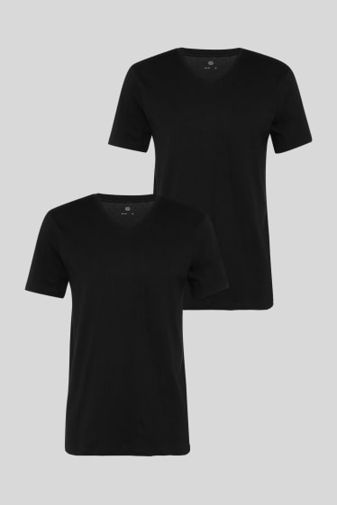 Pánské - Multipack 2 ks - tričko - černá