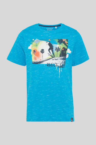 Bambini - T-shirt - blu melange