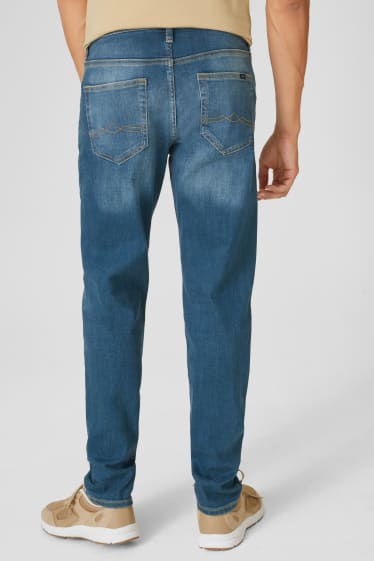 Heren - Tapered jeans - jeansblauw