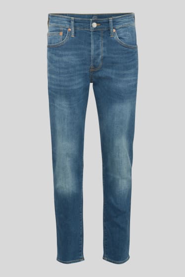 Heren - Tapered jeans - jeansblauw