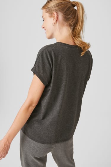 Femmes - T-shirt - Peanuts - gris chiné