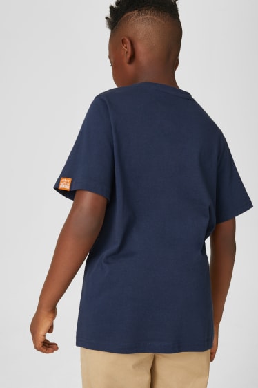 Kinder - Kurzarmshirt - dunkelblau