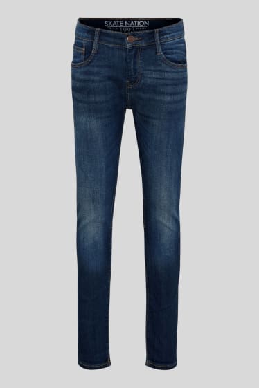Kinder - Super Skinny Jeans - dunkeljeansblau