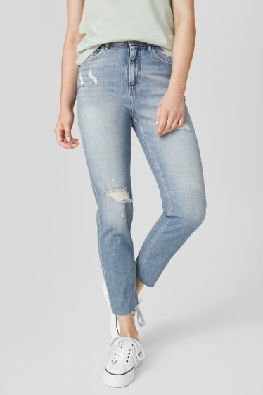 Women - CLOCKHOUSE - mom jeans - denim-light blue