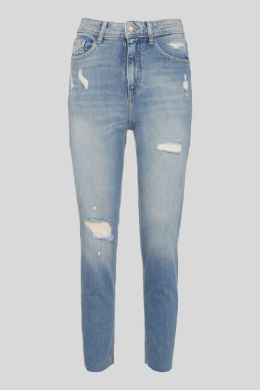 Dámské - CLOCKHOUSE - mom jeans - džíny - světle modré