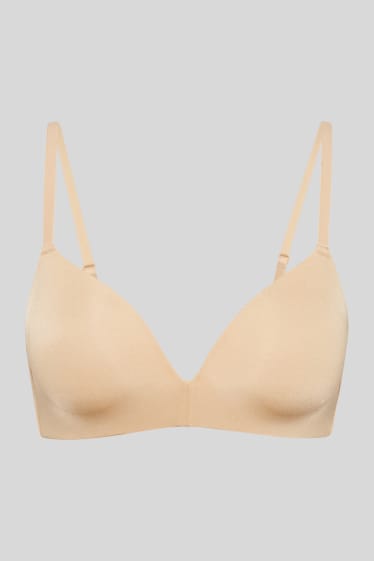 Women - Non-wired bra - padded - gold