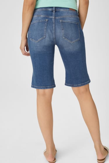 Damen - Jeans-Bermudas - jeansblau