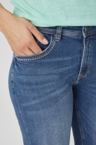 Damen - Jeans-Bermudas - jeansblau