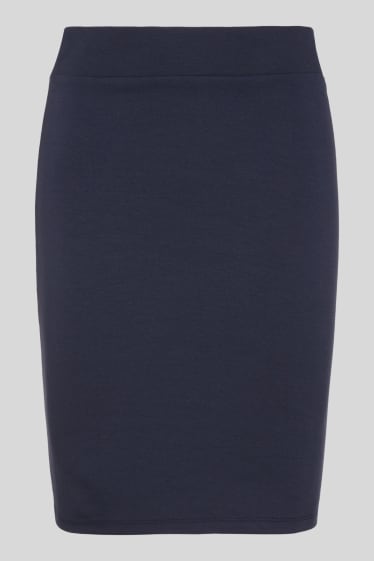 Women - Basic skirt - dark blue