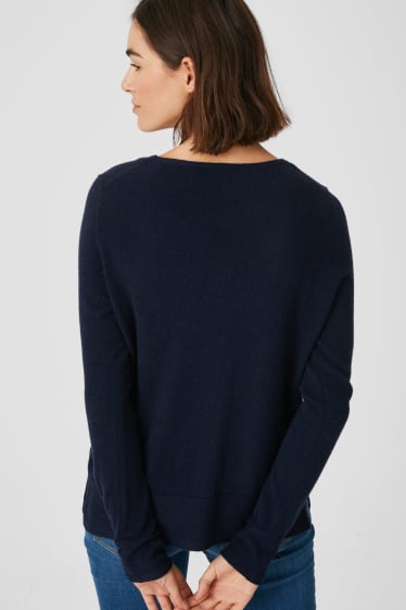 Donna - Pullover di cashmere - blu scuro