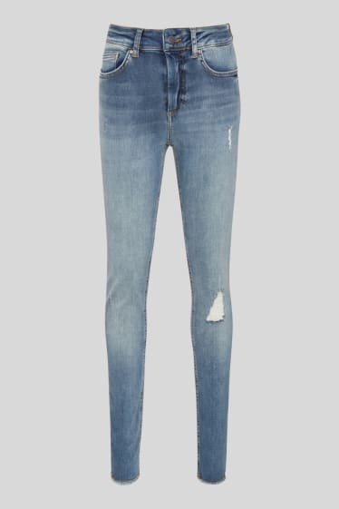 Damen - ONLY - Skinny Jeans - extra lang - jeans-hellblau