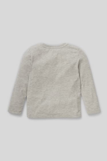 Bambini - Uomo Ragno - maglia a maniche lunghe - effetto brillante - grigio chiaro melange