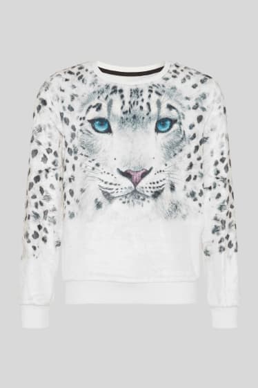 Enfants - Sweat-shirt - blanc / gris