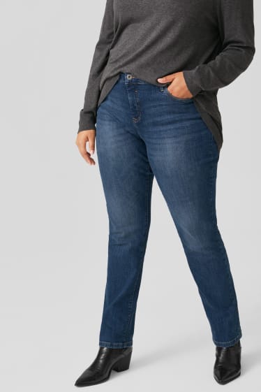 Women - Slim jeans - organic cotton - blue denim