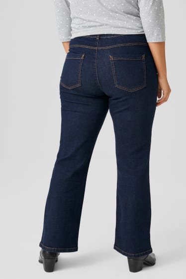 Dames - Bootcut jeans - jeansdonkerblauw