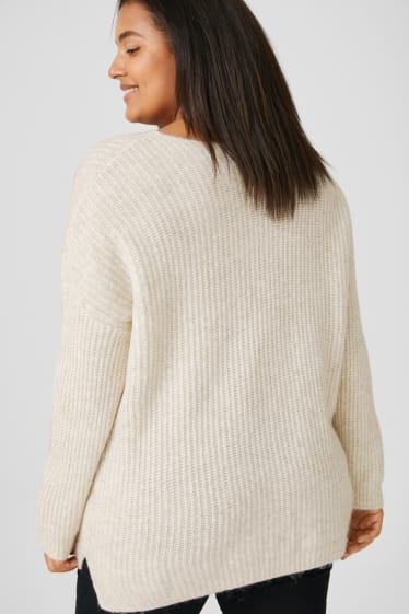 Damen - Pullover - beige-melange