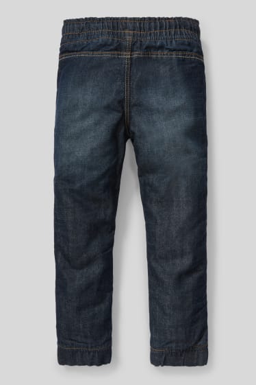 Copii - Slim jeans - jeans termoizolanți - denim-albastru închis