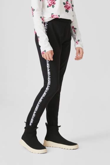Enfants filles - Leggings - noir