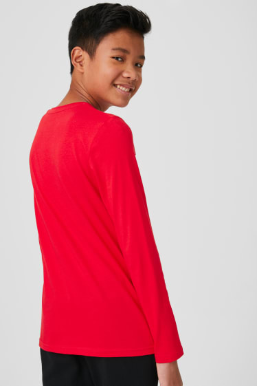 Children - Long sleeve T-shirt - 2 pack - red
