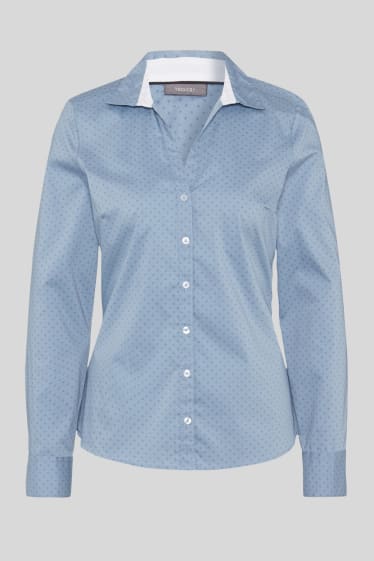 Dames - Blouse - blauw