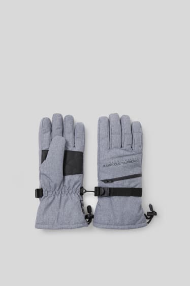 Damen - Handschuhe - hellgrau-melange