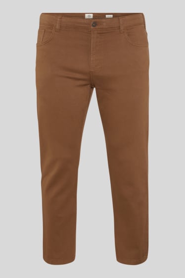 Men - Trousers - slim fit - light brown