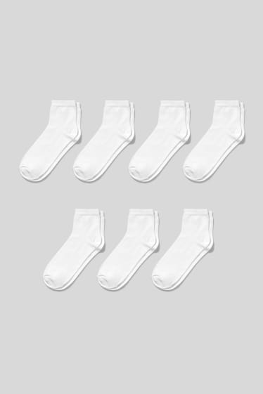 Hommes - Lot de 7 - chaussettes - blanc