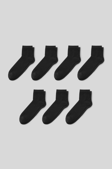 Uomo - Confezione da 7 - calzini - nero