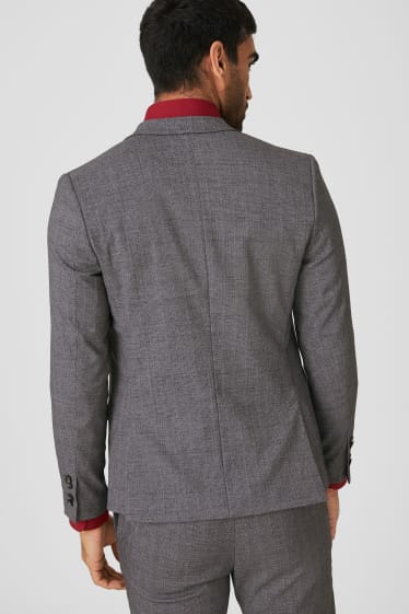 Uomo - Blazer da abbinare - body fit - stretch - grigio melange