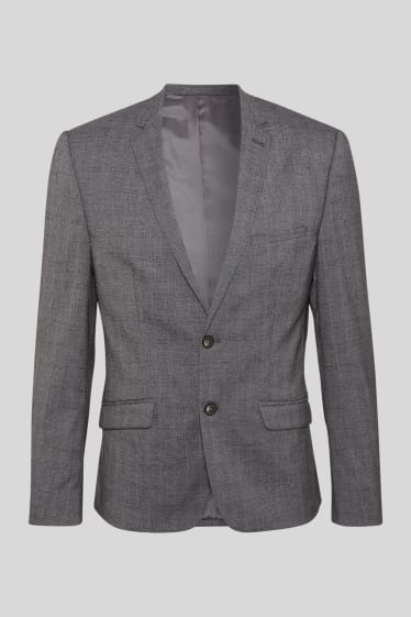 Uomo - Blazer da abbinare - body fit - stretch - grigio melange