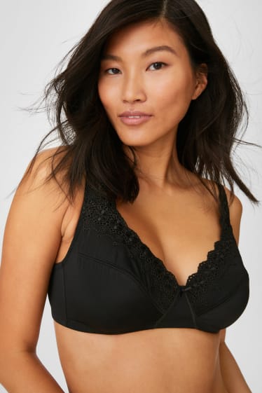 Women - Non-wired bra - black