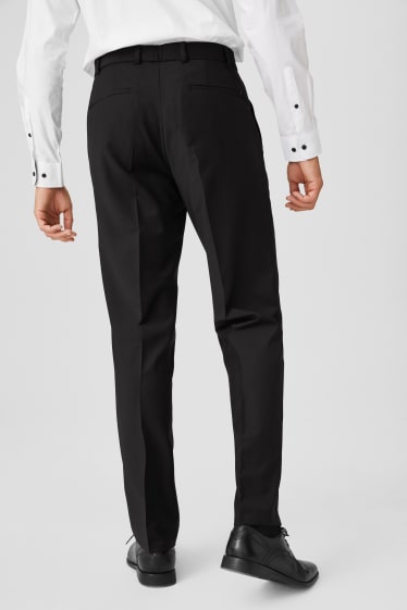 Men - Business trousers - regular fit - black
