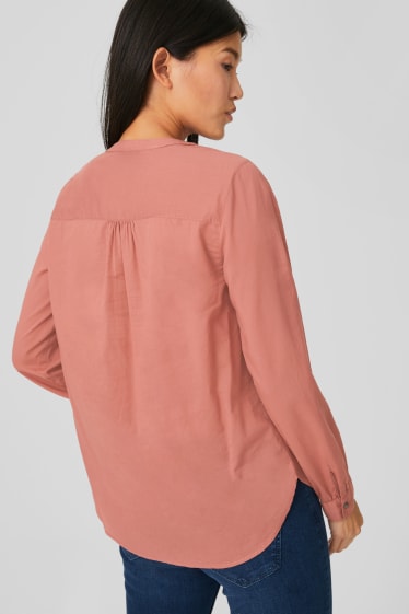 Women - Blouse - salmon coloured