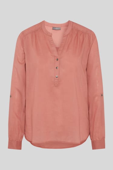 Women - Blouse - salmon coloured