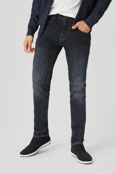Men - Slim jeans - denim-dark blue
