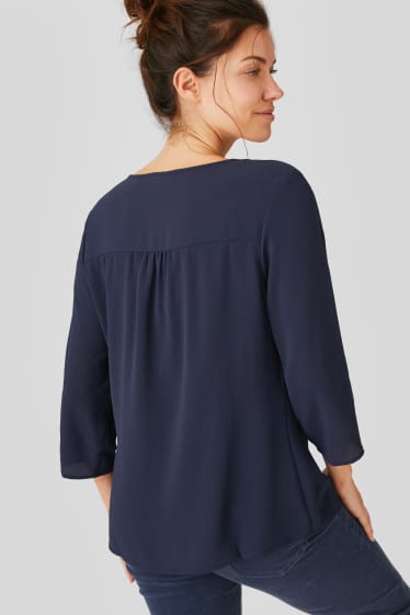 Mujer - Blusa - azul oscuro