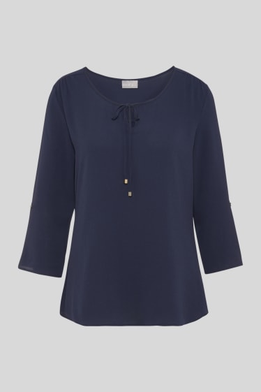 Mujer - Blusa - azul oscuro