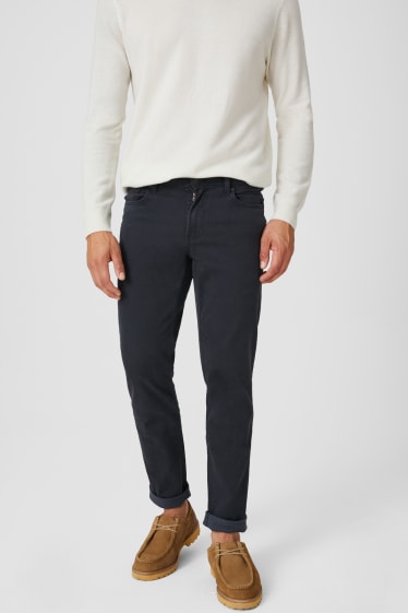 Heren - Broek - Slim Fit - jeansdonkergrijs